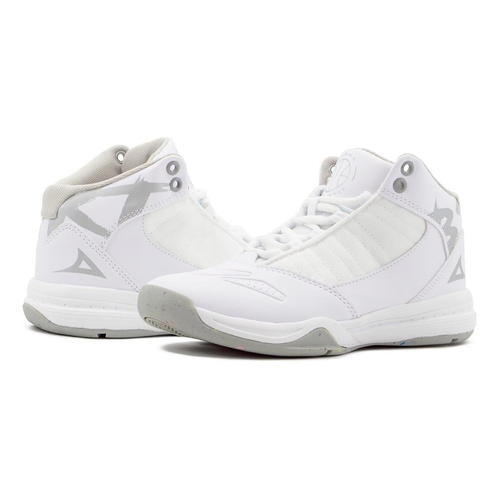 Tenis Basquetbol Bota Para Niño Pirma Colores 15-21.5 Blanco