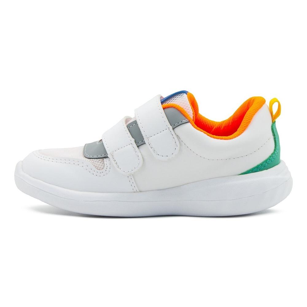 Foto 6 pulgar | Tenis Niño Moda Velcro Roddyck Color Marino Ligeros 12-17 Blanco