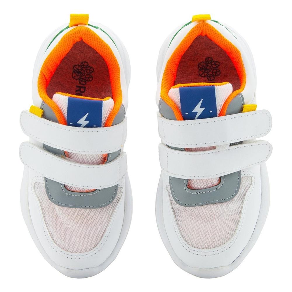 Foto 8 pulgar | Tenis Niño Moda Velcro Roddyck Color Marino Ligeros 12-17 Blanco