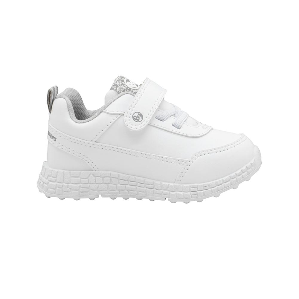 Foto 4 pulgar | Tenis Para Niño Bubble Gummers Zoom I Escolar Antiderrapante Blanco