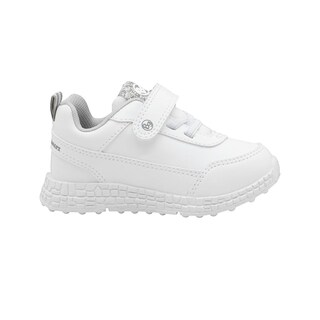 Foto 3 | Tenis Para Niño Bubble Gummers Zoom I Escolar Antiderrapante Blanco