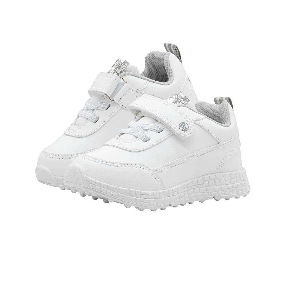 Foto 7 | Tenis Para Niño Bubble Gummers Zoom I Escolar Antiderrapante Blanco