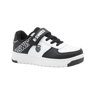 Foto 1 | Tenis Para Niño K-swiss Color Blanco Negro Con Contactel Negro