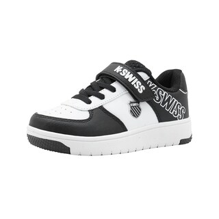 Foto 4 | Tenis Para Niño K-swiss Color Blanco Negro Con Contactel Negro