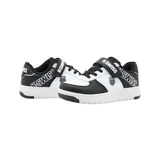 Foto 5 | Tenis Para Niño K-swiss Color Blanco Negro Con Contactel Negro