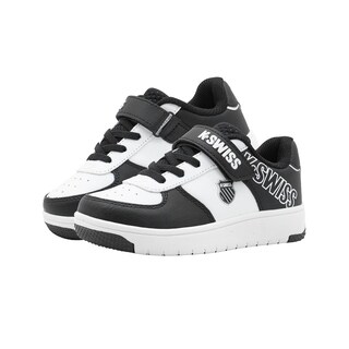 Foto 6 | Tenis Para Niño K-swiss Color Blanco Negro Con Contactel Negro