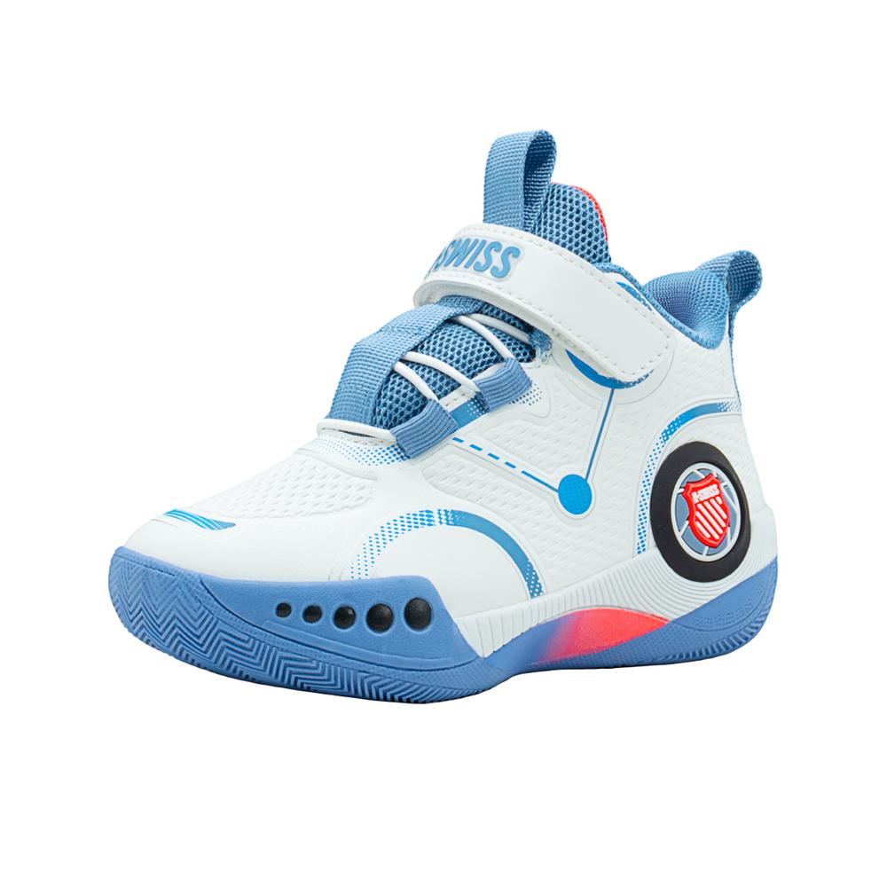 Foto 5 pulgar | Tenis Para Niño K-swiss  Bota Deportivo Basket Contactel Blanco