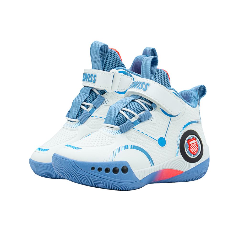 Foto 6 | Tenis Para Niño K-swiss  Bota Deportivo Basket Contactel Blanco