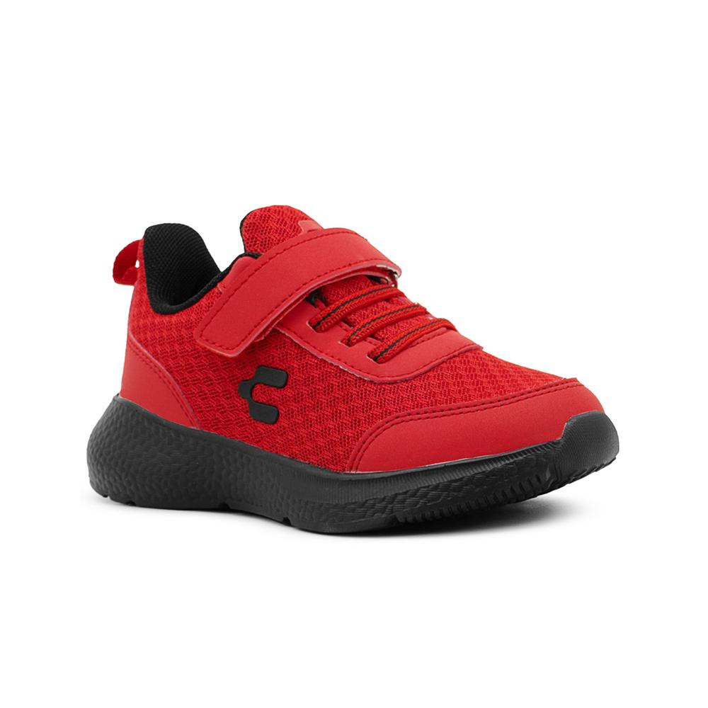 Foto 4 | Tenis Charly Niño Velcro Antiderrapante Running 15-21.5 Rojo
