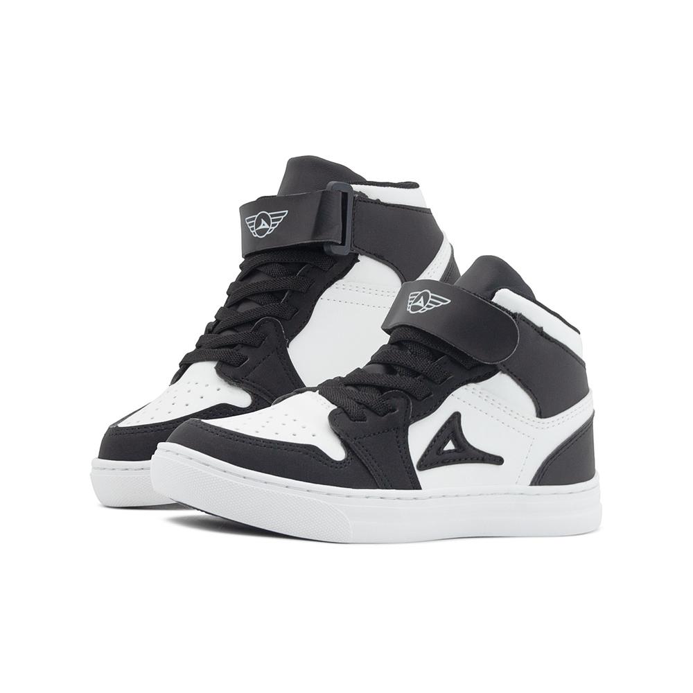 Tenis Pirma Para Niño Casuales Urbano Color Negro/blanco Blanco