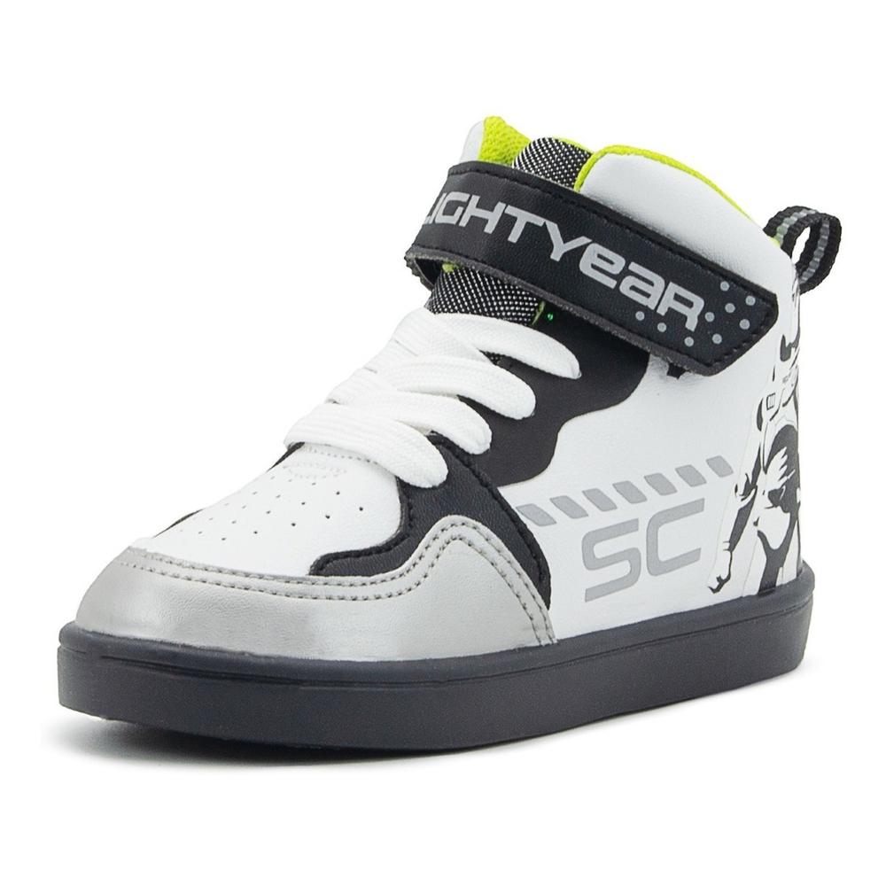 Foto 3 pulgar | Tenis Bota Niño Buzz Ligthyear Disney Blanco Negro 17-23 Blanco