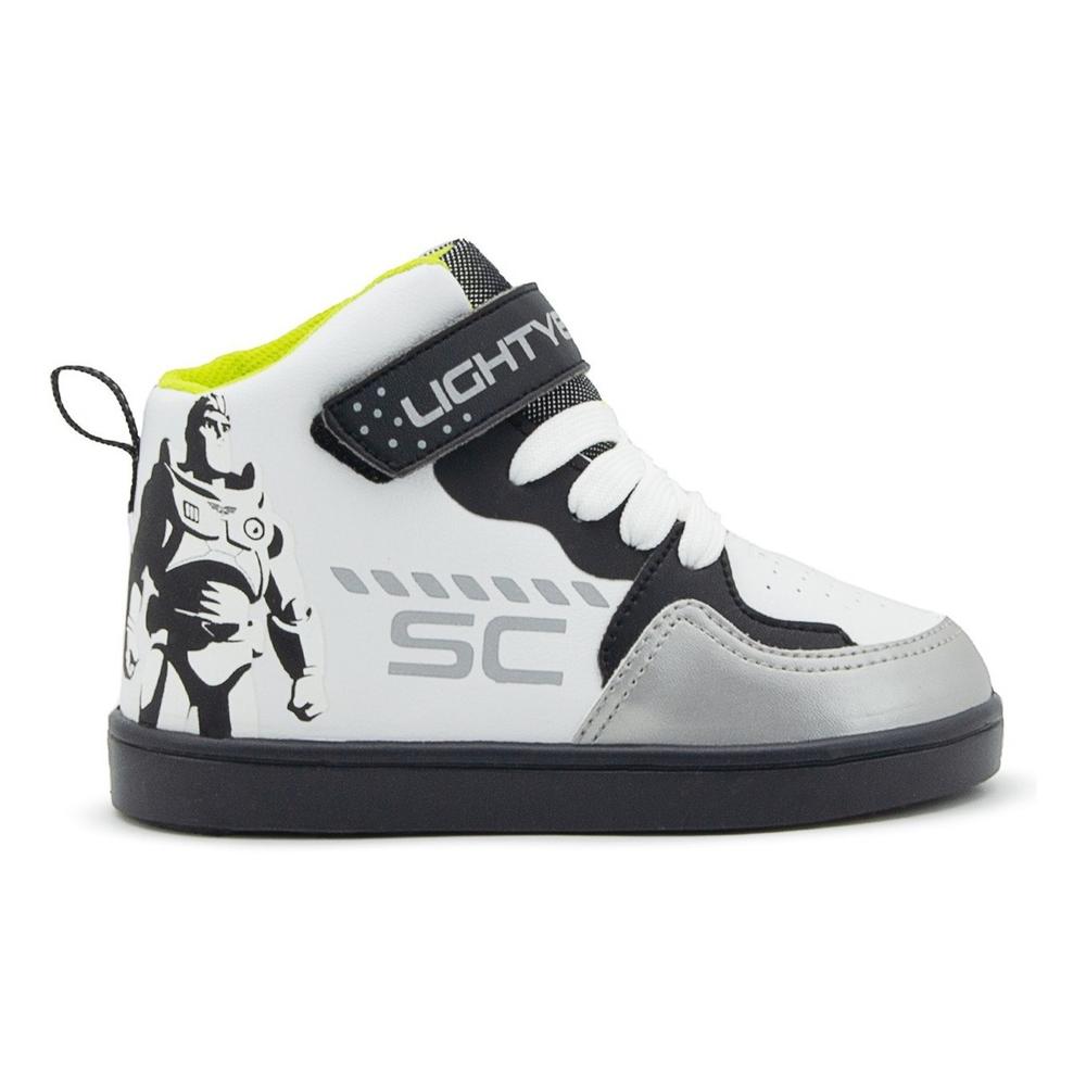 Foto 5 pulgar | Tenis Bota Niño Buzz Ligthyear Disney Blanco Negro 17-23 Blanco