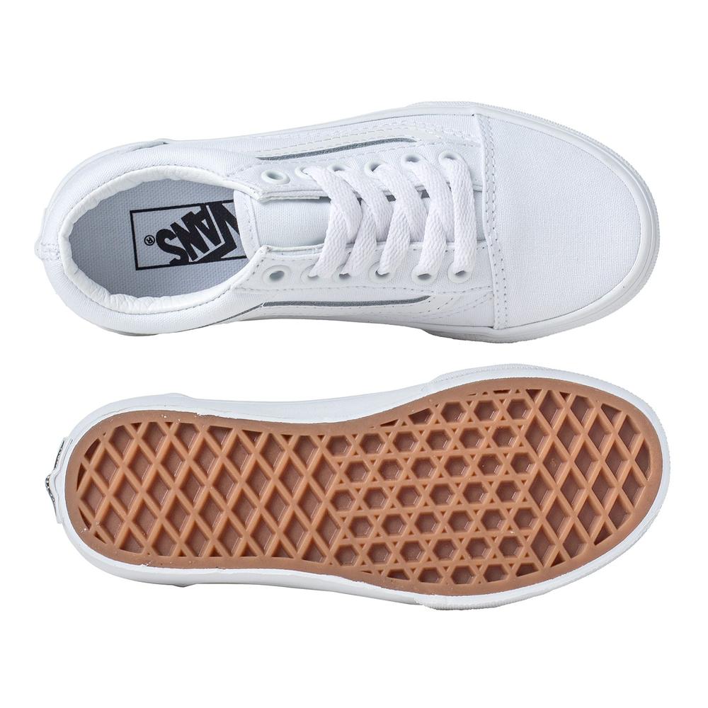Foto 2 | Tenis Vans Old Skool Y - 4buuqlz - Blanco - Niños Blanco
