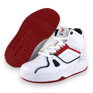 Foto 1 | Tenis Casual Blanco Rojo Infantil Koeno Re Newk