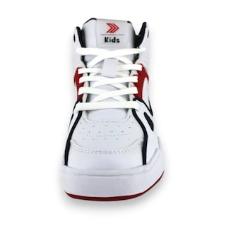 Foto 4 | Tenis Casual Blanco Rojo Infantil Koeno Re Newk