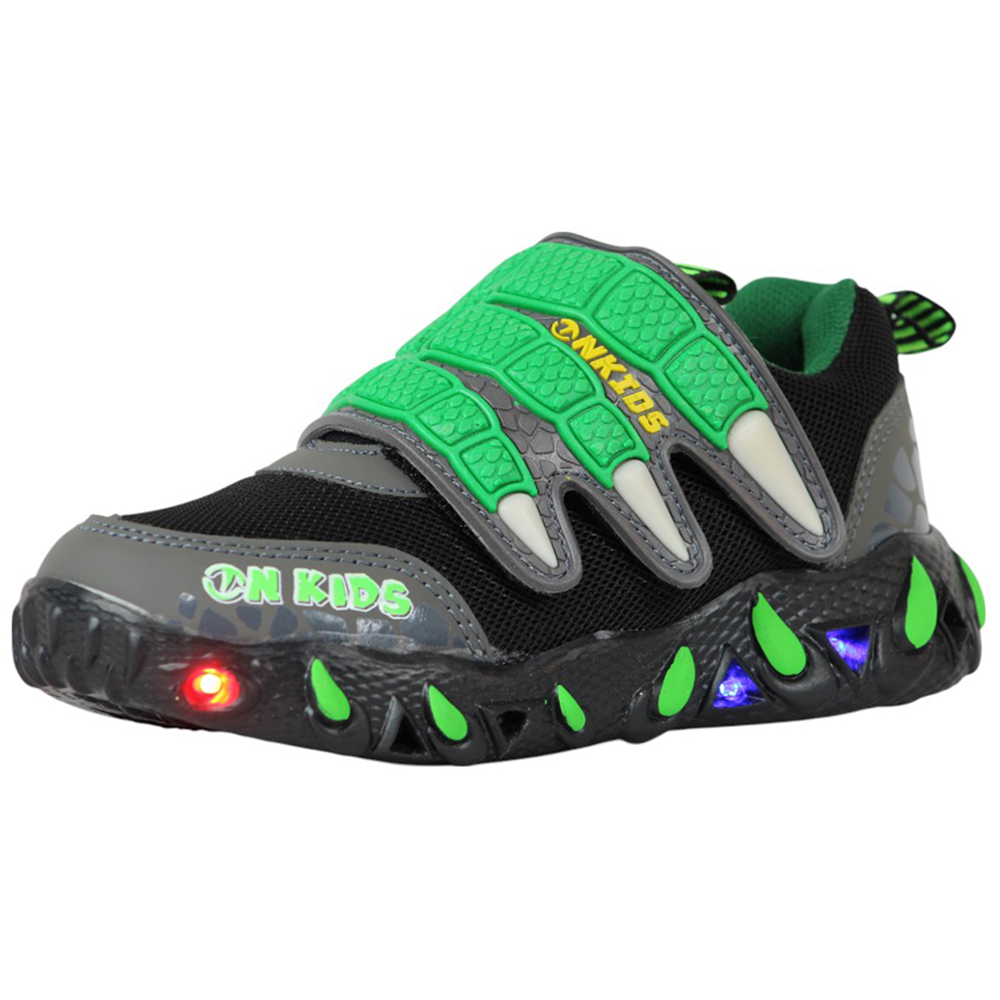 Foto 4 | Tenis Niño Dinosaurio Luces Led Onkids 88 Negro