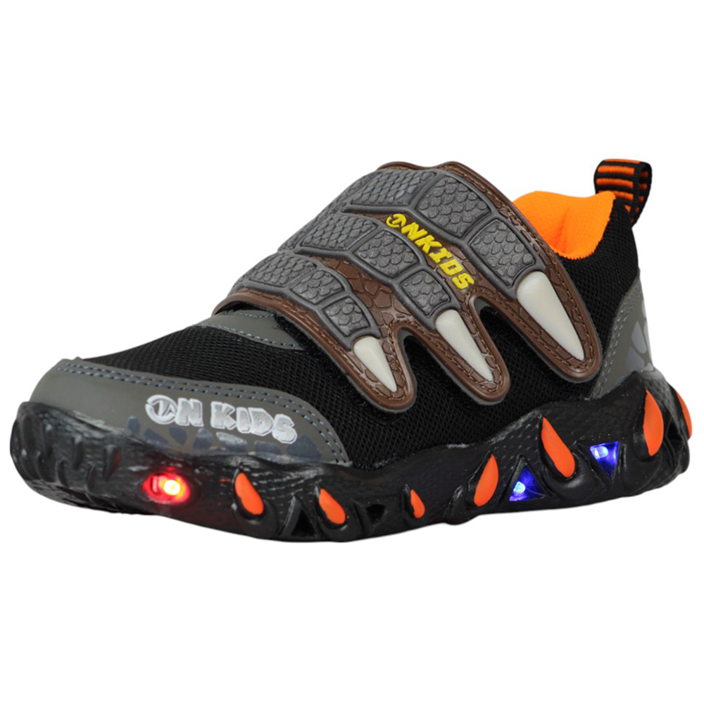Foto 5 pulgar | Tenis Niño Dinosaurio Luces Led Onkids 88 Negro