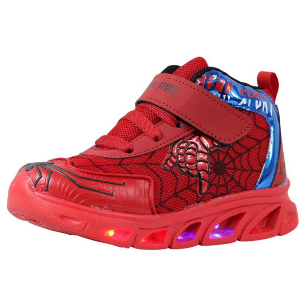 Foto 3 pulgar | Tenis Niño Luces Led Spider Man Benn Sport 785 Rojo