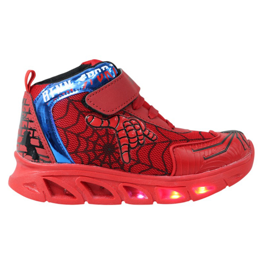 Foto 4 pulgar | Tenis Niño Luces Led Spider Man Benn Sport 785 Rojo