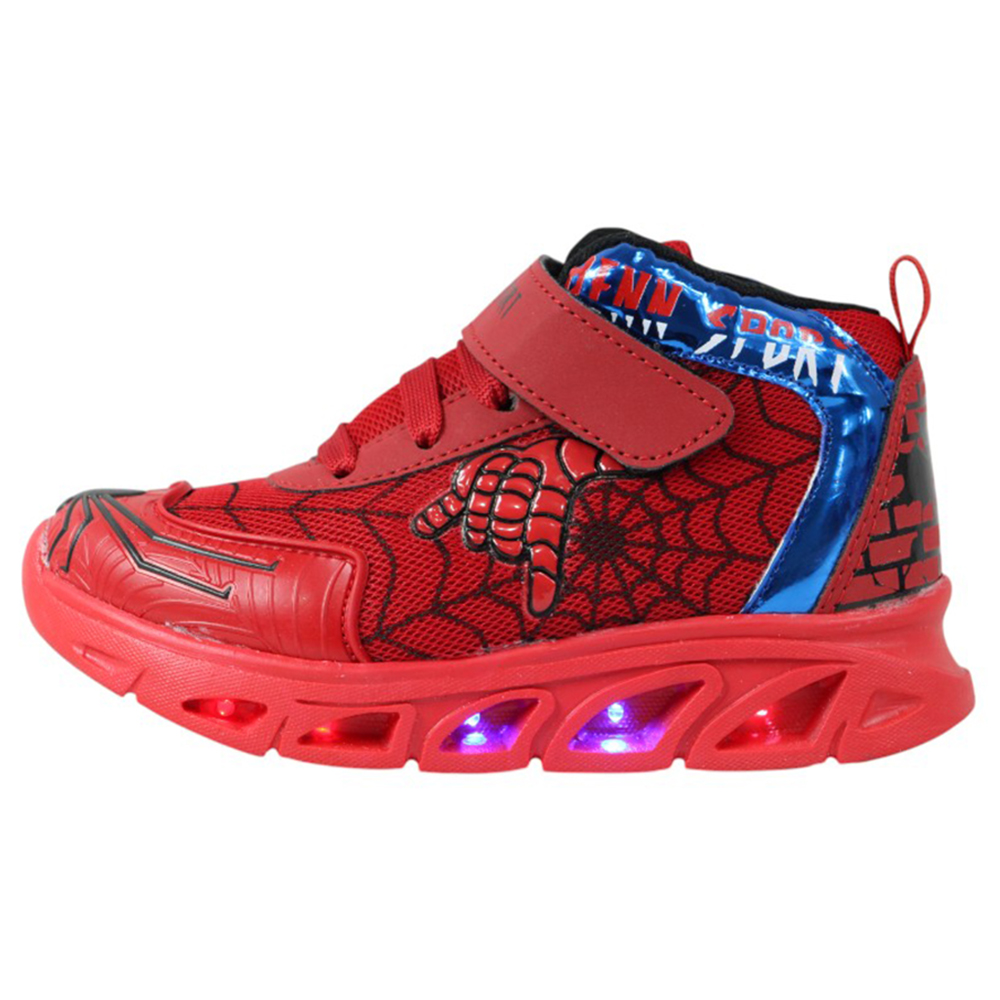 Foto 5 pulgar | Tenis Niño Luces Led Spider Man Benn Sport 785 Rojo