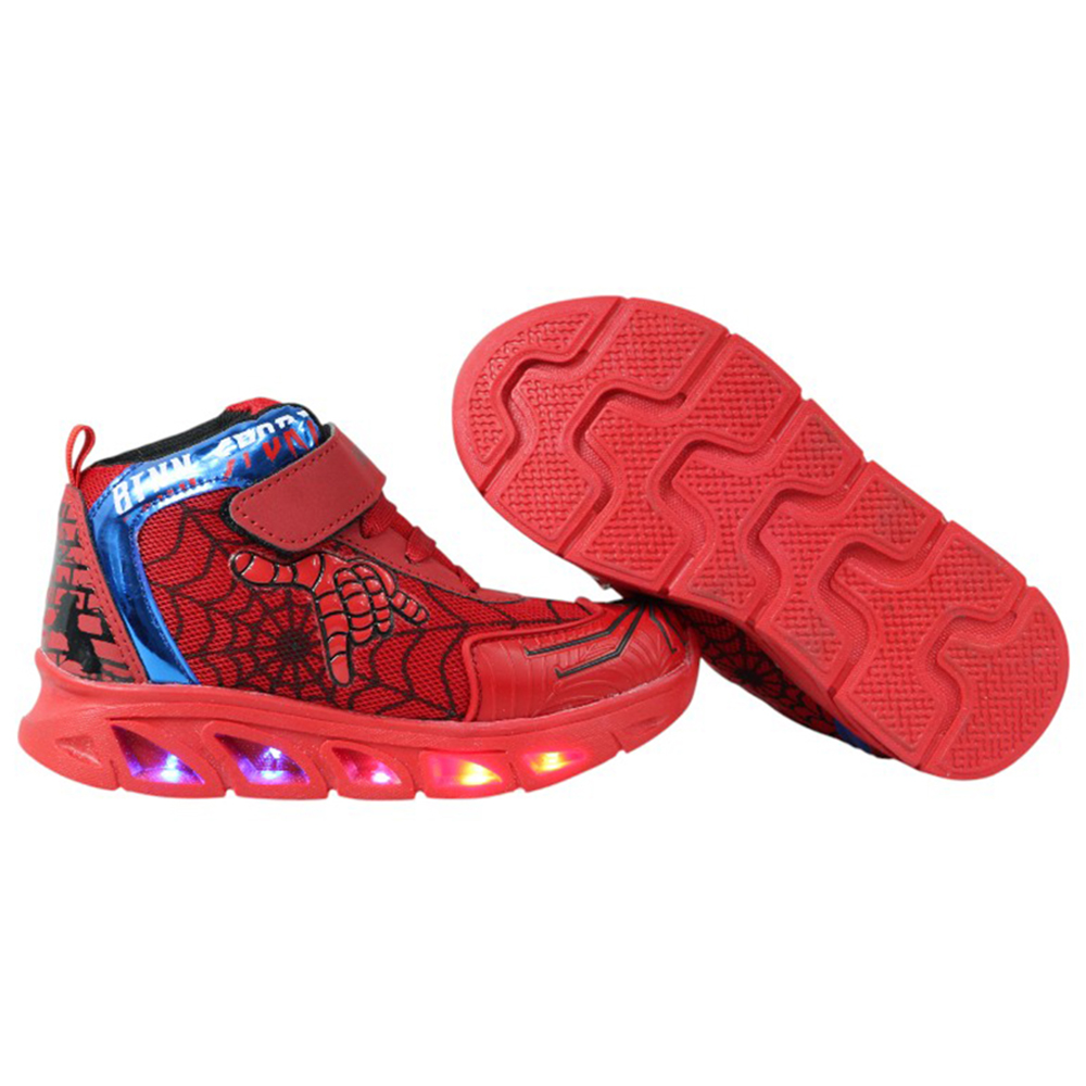 Foto 7 pulgar | Tenis Niño Luces Led Spider Man Benn Sport 785 Rojo