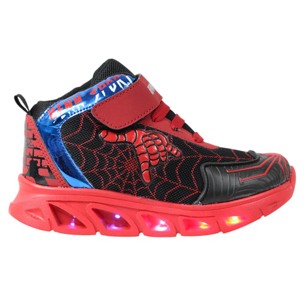 Foto 4 pulgar | Tenis Niño Luces Led Spider Man Benn Sport 785 Negro