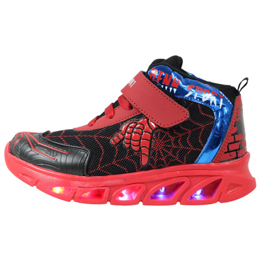 Foto 4 | Tenis Niño Luces Led Spider Man Benn Sport 785 Negro