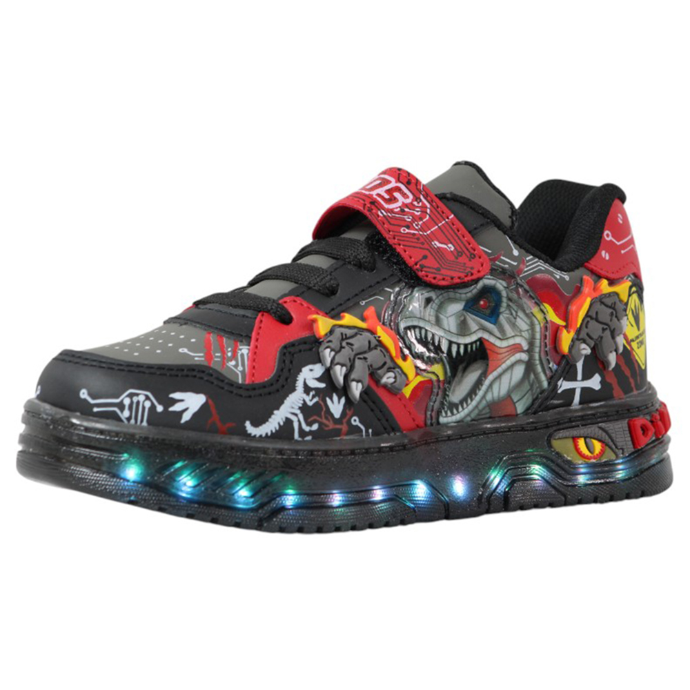Foto 3 pulgar | Tenis Niño Luces Led Dinosaurio Onkids 900 Oxford
