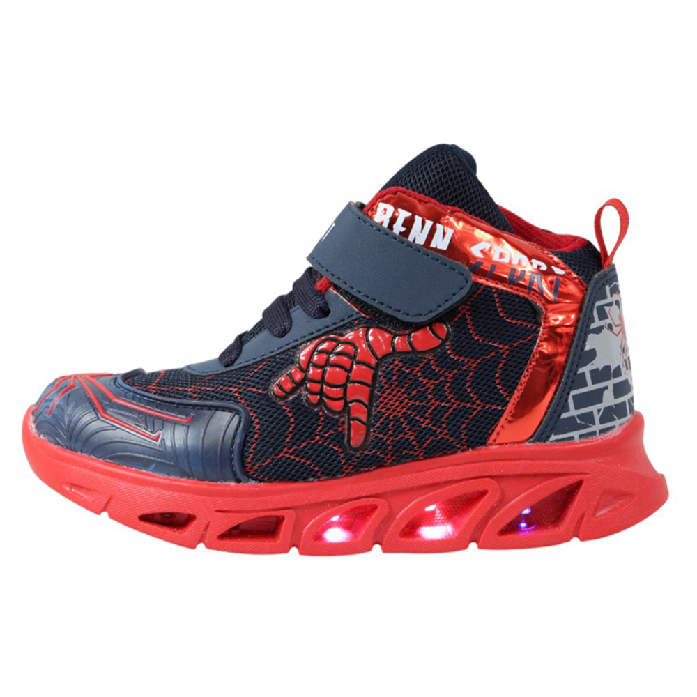 Foto 5 pulgar | Tenis Niño Luces Led Spider Man Benn Sport 785 Marino