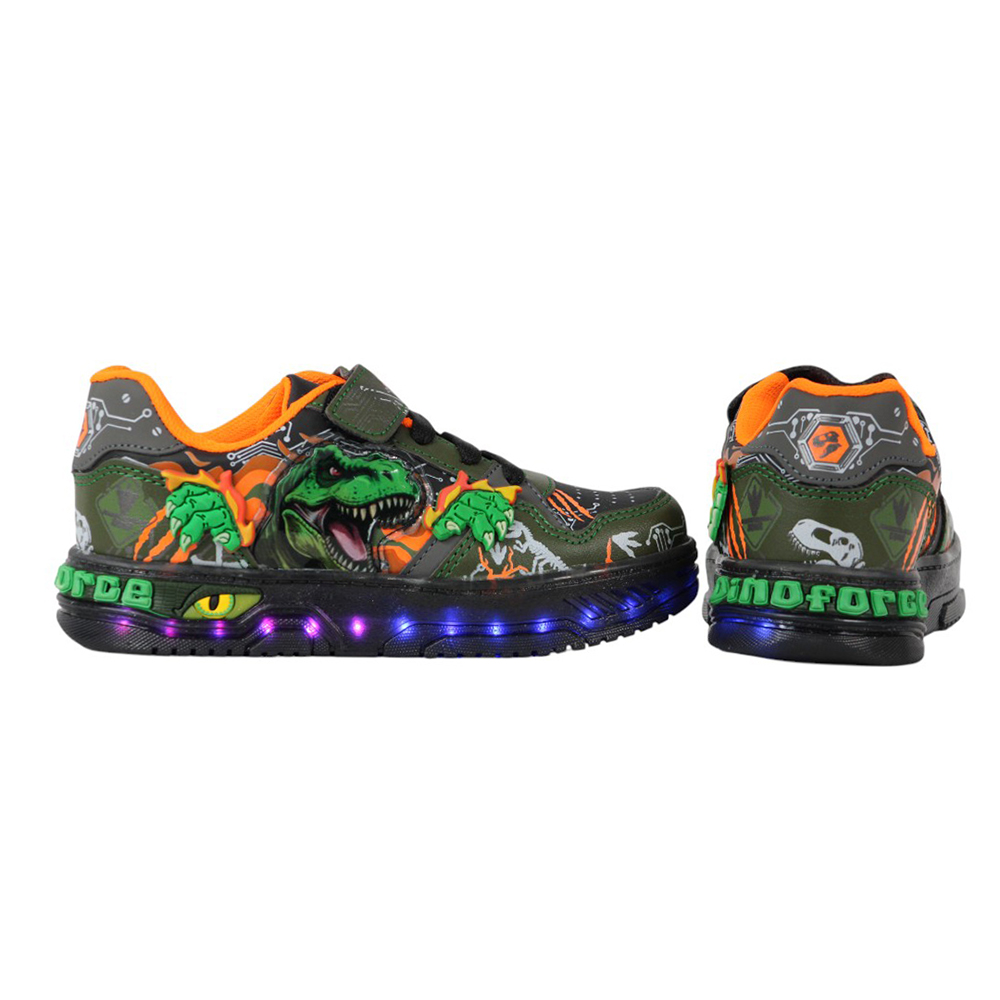 Foto 7 pulgar | Tenis Dinosaurio Niño Luces Led Onkids 900 Negro