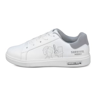 Foto 1 | Tenis Minecraft Escolar Casual Steve Creeper Blancos Para Niño