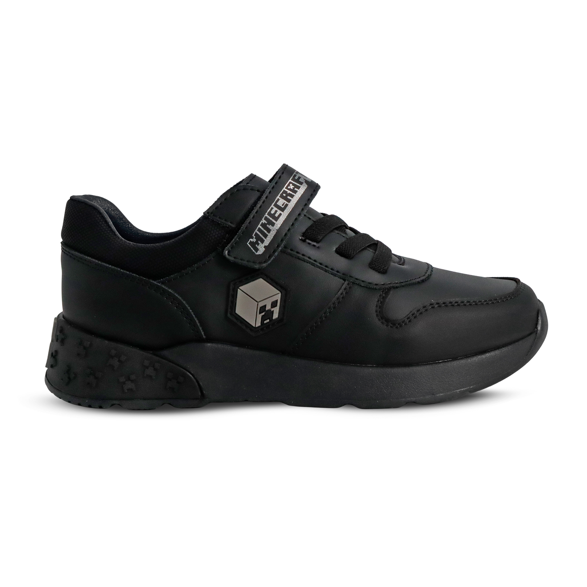 Foto 2 pulgar | Tenis Minecraft Escolar Casual Crepper Negro Para Niño
