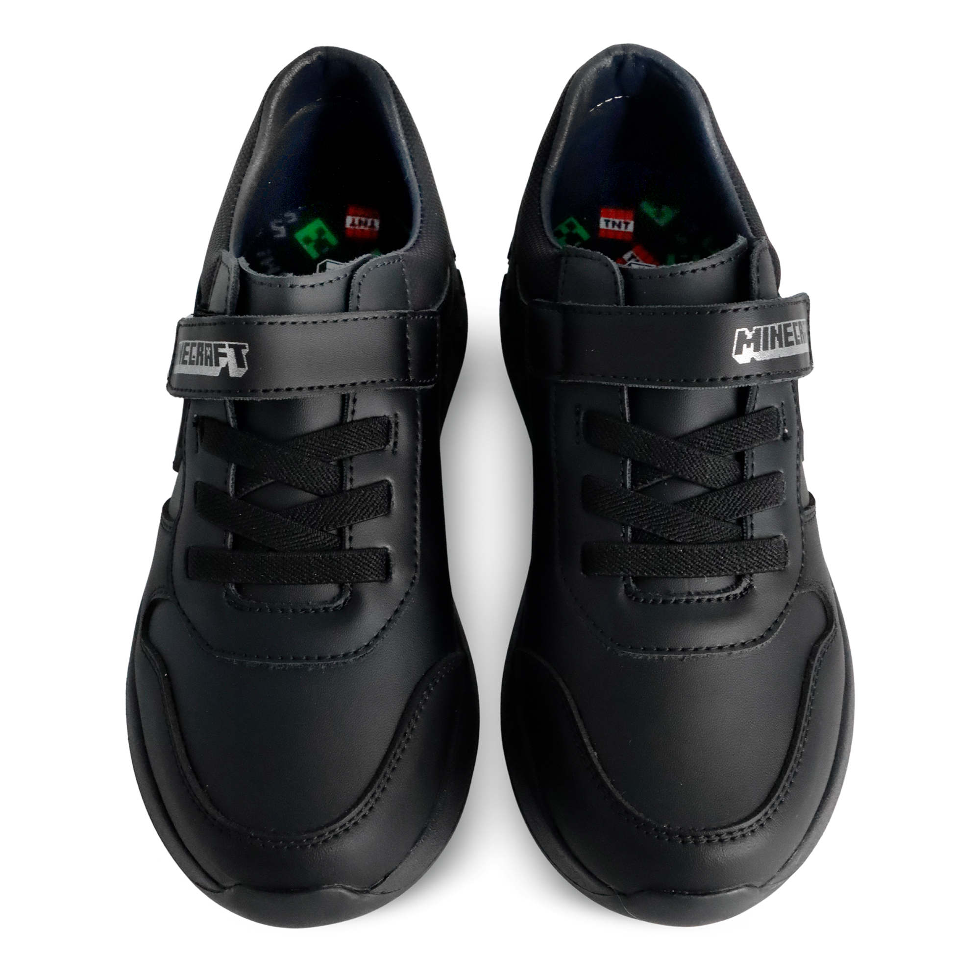 Foto 7 pulgar | Tenis Minecraft Escolar Casual Crepper Negro Para Niño