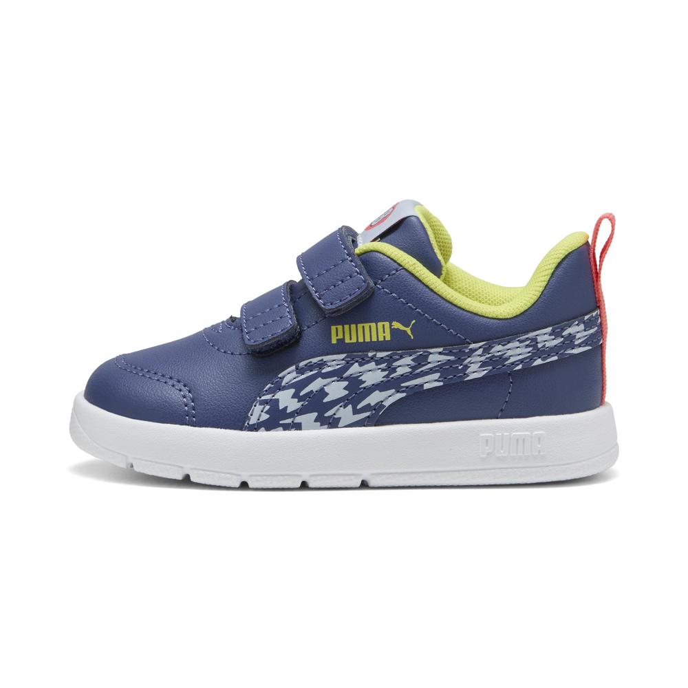 Foto 2 pulgar | Tenis Puma Courtflex V3 Poised Race V Inf. Para Niño Azul Marino