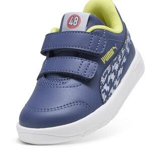 Foto 4 | Tenis Puma Courtflex V3 Poised Race V Inf. Para Niño Azul Marino