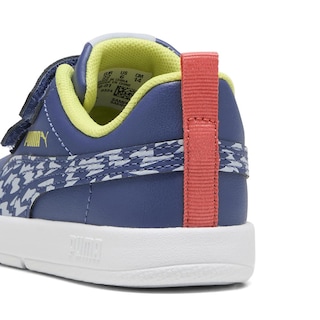 Foto 5 | Tenis Puma Courtflex V3 Poised Race V Inf. Para Niño Azul Marino