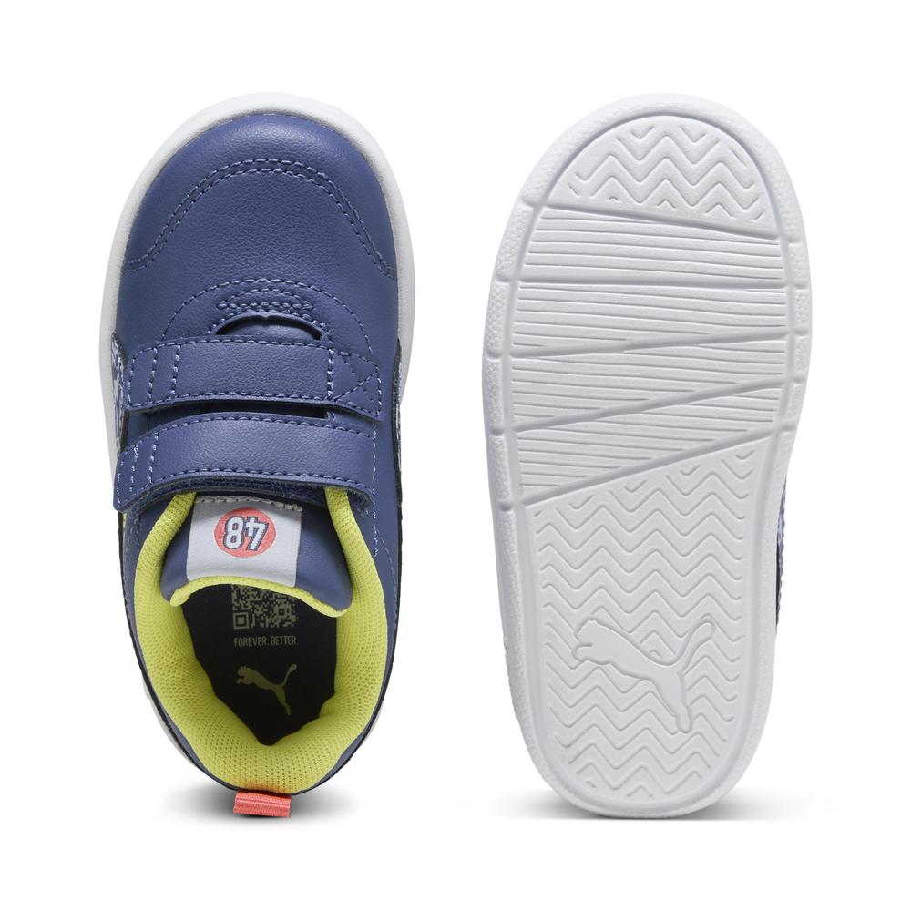 Foto 7 pulgar | Tenis Puma Courtflex V3 Poised Race V Inf. Para Niño Azul Marino