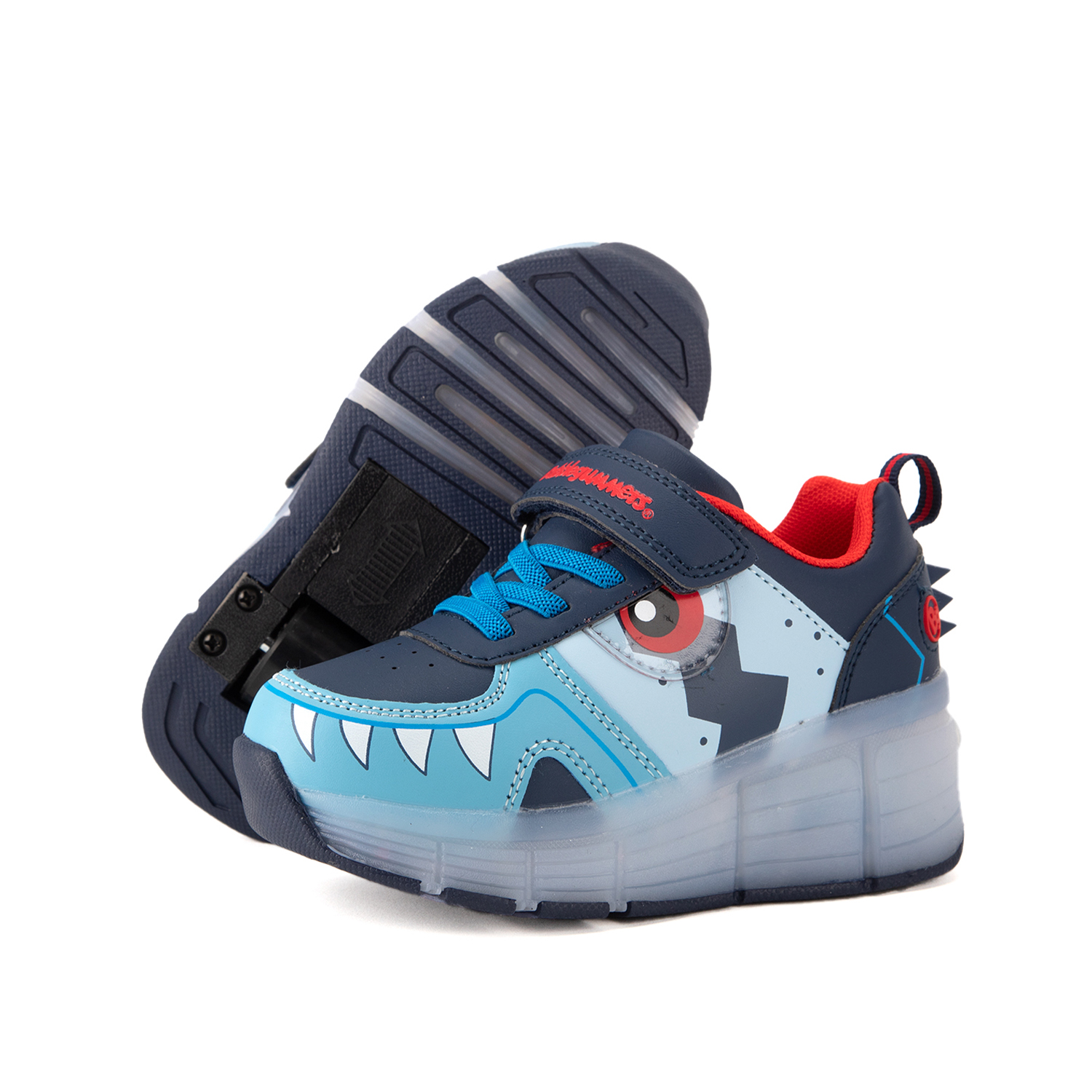 Foto 1 | Tenis Patín Bubble Gummers  Para Niño Zahir Marino Retractil Azul Marino