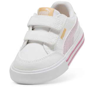 Foto 4 | Tenis Puma Court Classic Vulc Infantil Para Niño Rosa