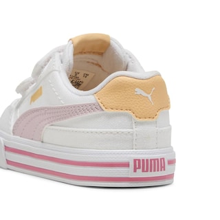Foto 5 | Tenis Puma Court Classic Vulc Infantil Para Niño Rosa
