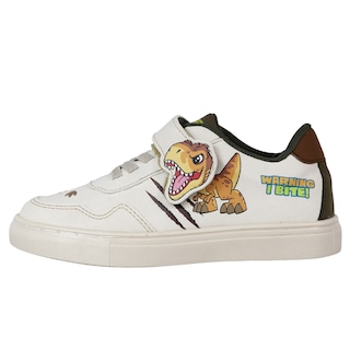 Foto 4 | Tenis Niño Jurassic Escolar Y Casual Blanco Dinosaurio Kuali