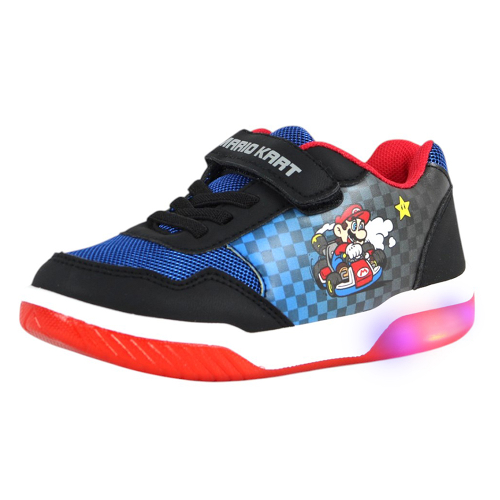 Foto 4 pulgar | Tenis Niño Mario Bros Luces Led Luigi Original Velcro