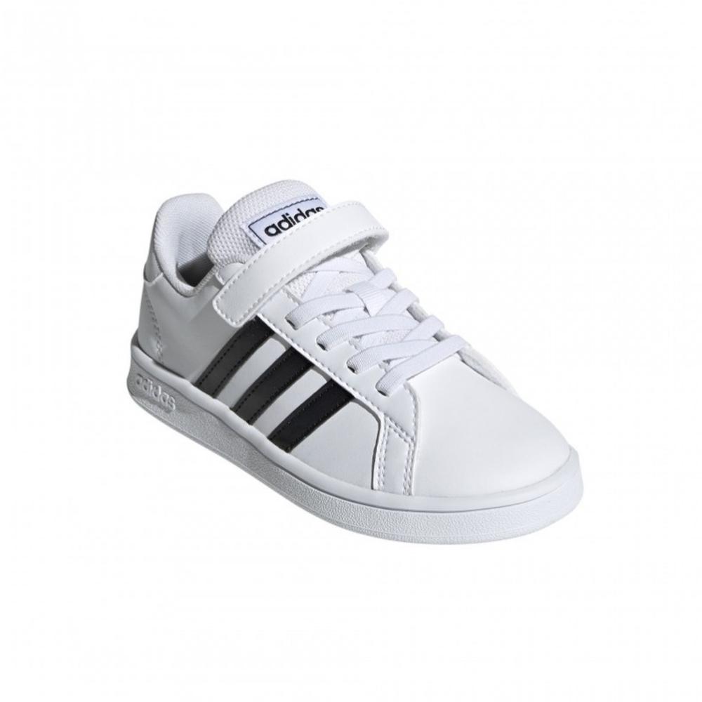 Foto 4 pulgar | Tenis Adidas Grand Court Blancos para Niño