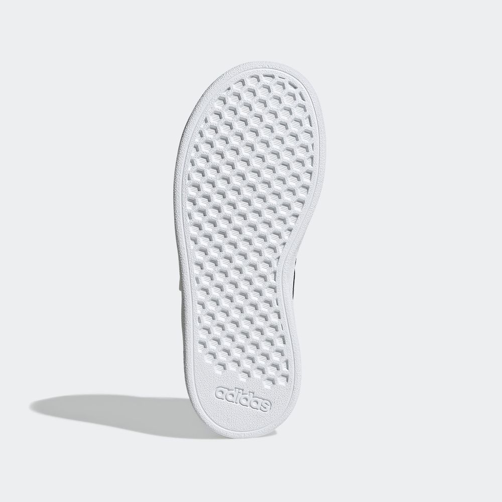 Foto 6 pulgar | Tenis Adidas Grand Court Blancos para Niño