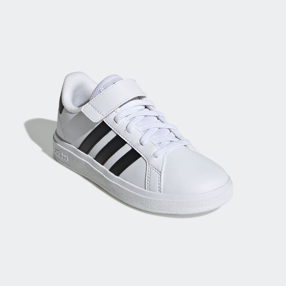 Foto 7 pulgar | Tenis Adidas Grand Court Blancos para Niño