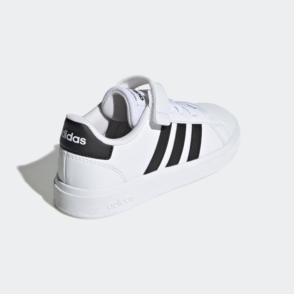Foto 8 pulgar | Tenis Adidas Grand Court Blancos para Niño