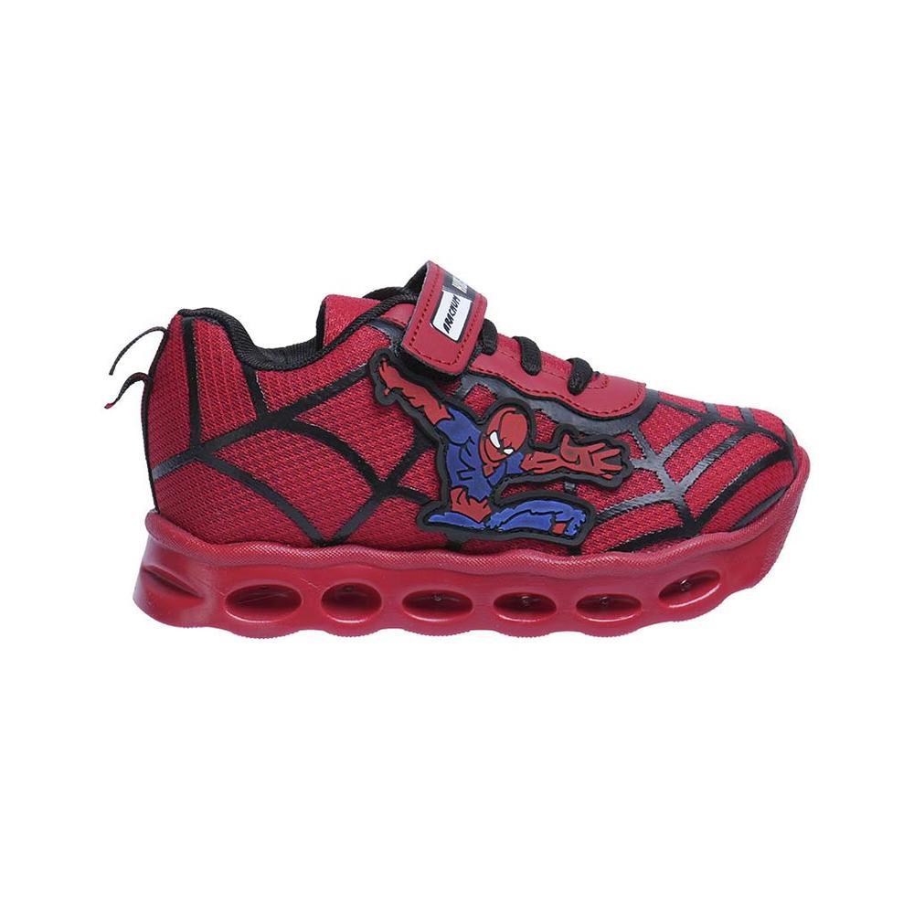 Tenis Deportivos Luces Space Boys Spider Man para Niños