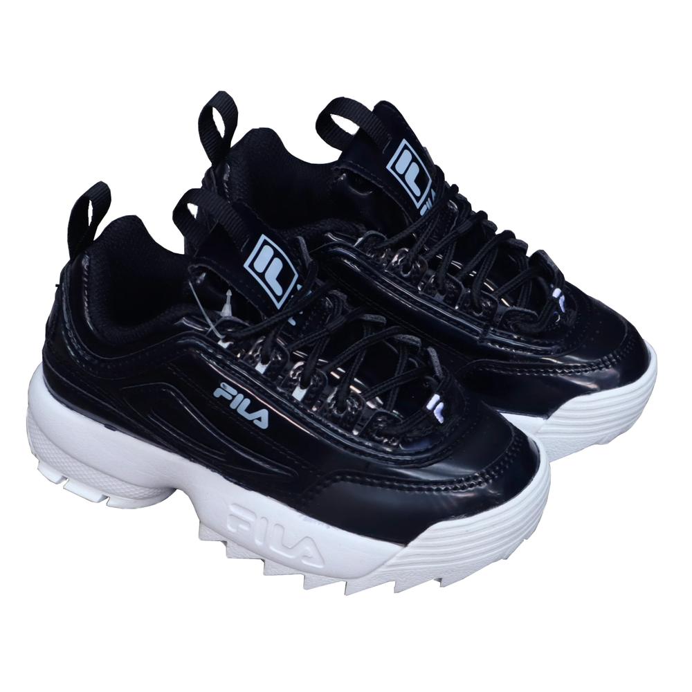 Tenis Fila Disruptor Ii Liquid Negro para Niño