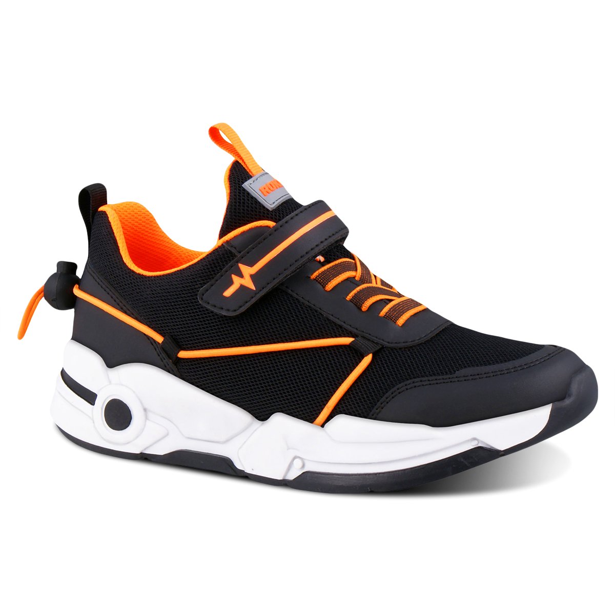 Foto 1 | Tenis Rokino 3401 color Negro y Naranja para Niño