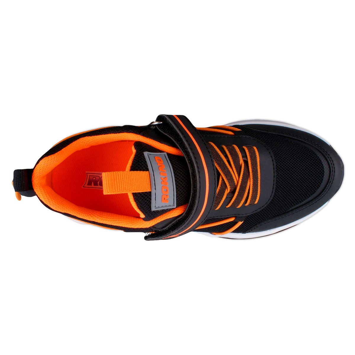 Foto 4 pulgar | Tenis Rokino 3401 color Negro y Naranja para Niño